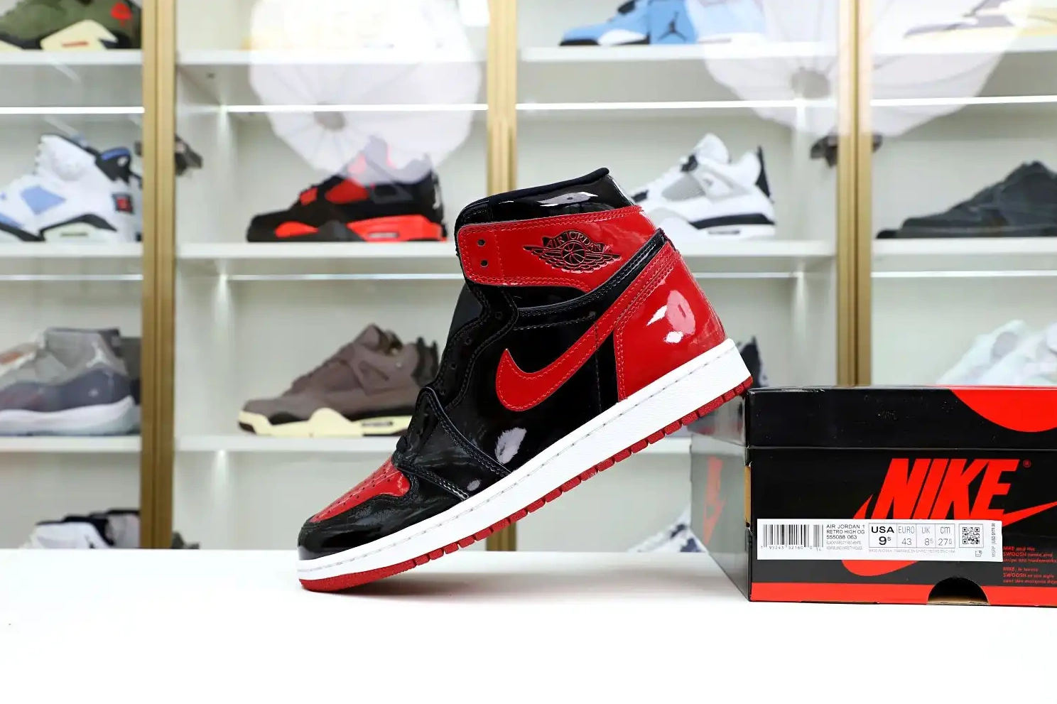 JORDAN 1 AIR PATENT Kimikick HIGH BRED OG 0628